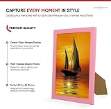 Alison Kingsgate Sleek 12x8 Picture Frame Pink Engineered Wood Perspex Front view 2