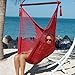 Large Caribbean Hammock Chair - 48 Inch - Polyester - Hanging Chair - red
