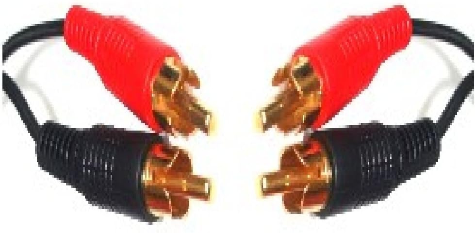 World of Data 1m TWIN RCA Cable - Premium Quality (100% Copper Wire) - Phono - 24k Gold - Male to Male - Left & Right Audio - Stereo - 2RCA - 2xRCA - Image 5