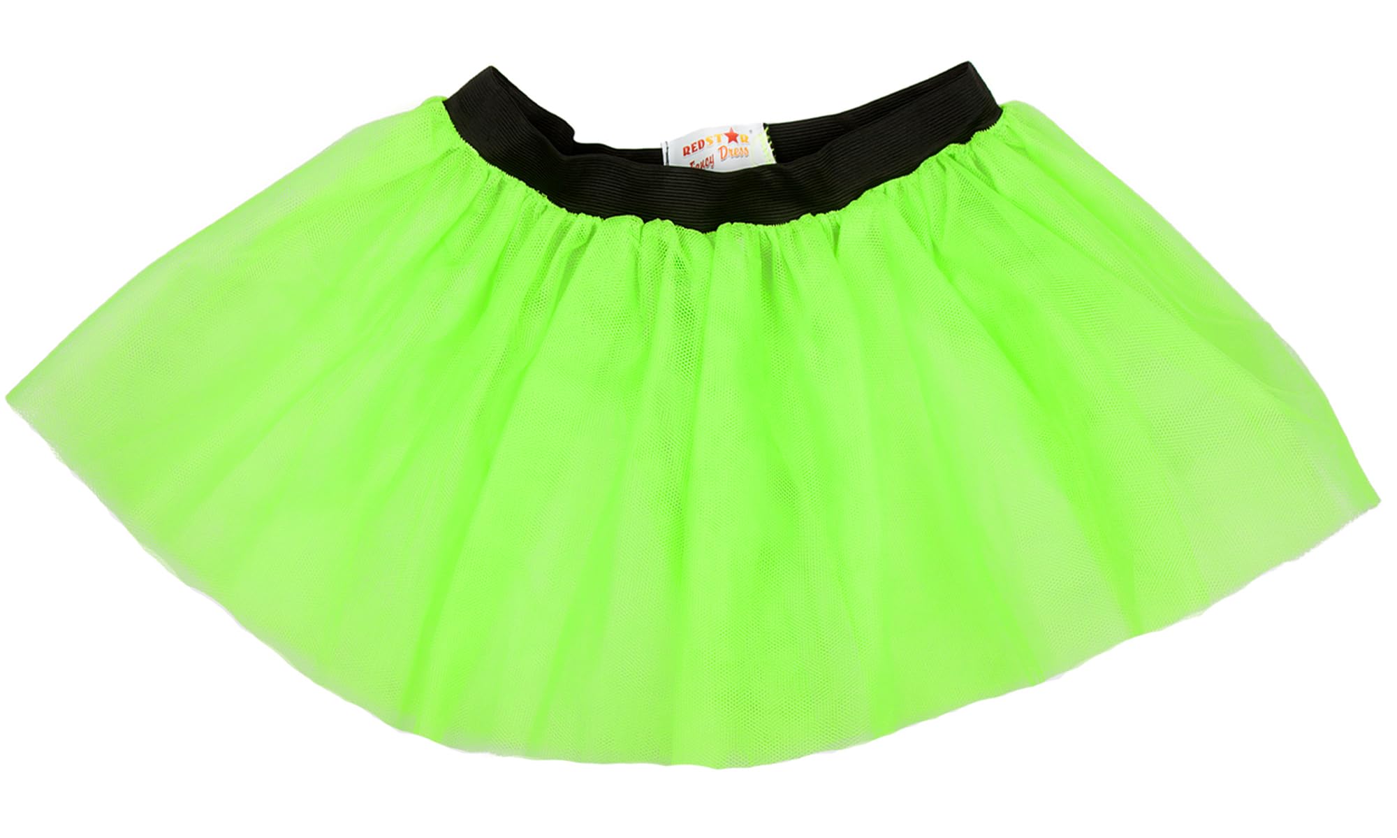 REDSTAR FANCY DRESS Ladies Neon Tutu Skirt 80s Party Outfit Hen Party Running Costume 1980s (14-22 UK, Green)