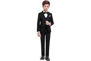 Happy Planet let's Explore Mars Boys Suit 3 Pieces, Ring Bearer Outfit, Slim Suits for Boys, Boys Suits Size 16