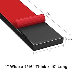 Rubber Tape with Adhesive Backing - 1" Wide x