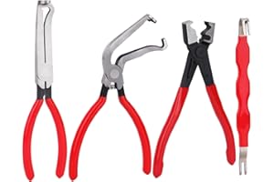 BOZDYRU Electrical Disconnect Connector Pliers For Car: Automotive Electrical Plug Removal Connector Disconnect Tools 37960/37980,Connector Separator and Hose Clamp Pliers