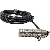 Sendt Black Notebook/Laptop Combination Lock for Wedge / N17 Security Slots