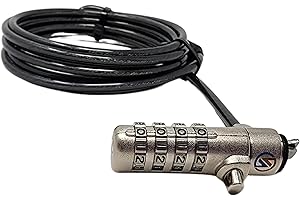 Sendt Black Notebook/Laptop Combination Lock for Wedge / N17 Security Slots