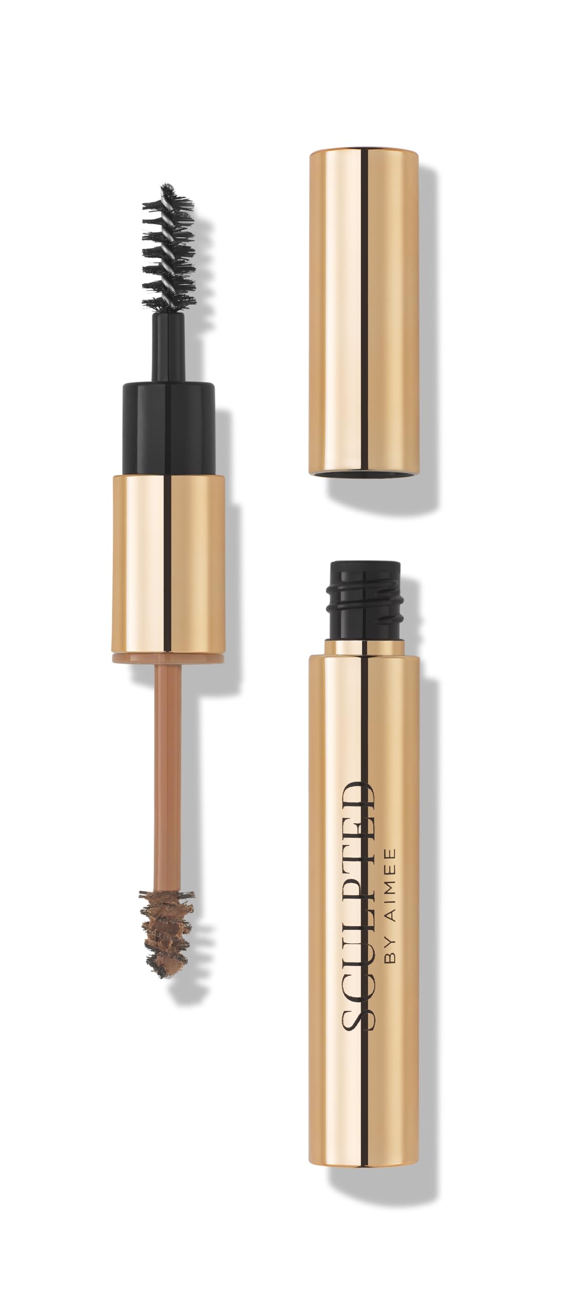 EasyBrow Auburn from Sculpted by Aimee - Travel-Friendly, Double-Ended, Vegan 2-in-1 Tinted Fibre or Clear Eyebrow Gel with Spoolie