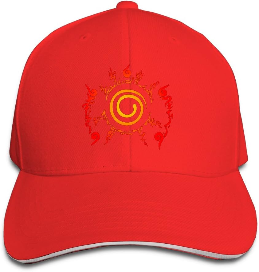 Naruto Ninetails Kyuubi Seal Adjustable Unisex Hats Baseball Hats Sanwich Bill Caps