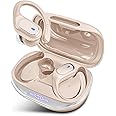 Wireless Earbuds Bluetooth Headphones 80Hrs Playtime Ear Buds IPX7 Waterproof Sports Earphones Wireless Charging Case Over-Ear Earhooks Headest Khaki