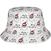Christmas Bucket Hat for Women Men Funny Fisherman Hat Packable Outdoor Travel Beach Sun Hat
