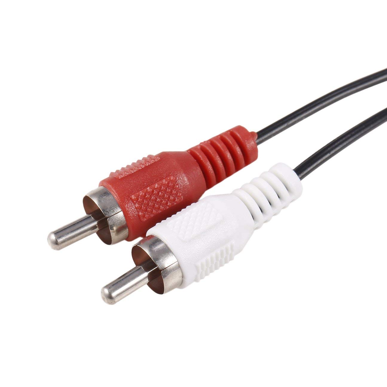 Cavi Jack da 1/8 di pollice da 3,5 mm Jack a 2 RCA maschio Stereo Audio  Auricolare Cuffie con cavo adattatore per sdoppiatore nero urban-earth.co.uk