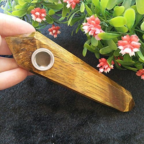 Natural Crystal Quartz Point Wand Gemstone Healing 3PCS Metal Filters about 3.8-4.3 inches
