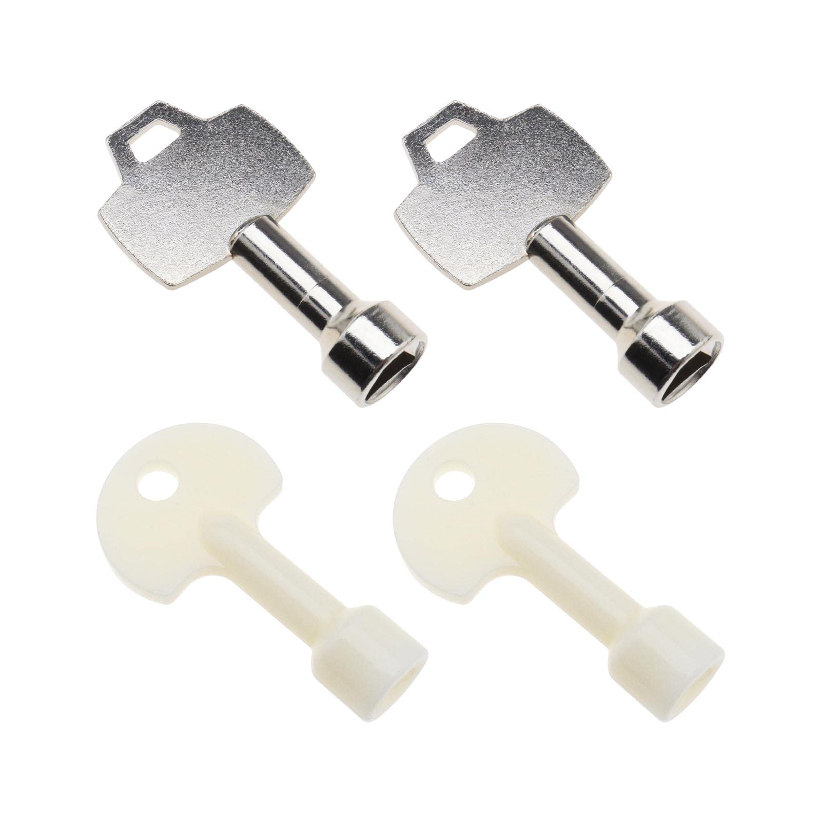 4PCS Triangle Key Trash Can Bin Metal Key Plastic Key Accessories for 70L Outdoor Peel Trash Can Triangle Side Length 7-9mm