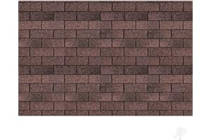 JTT97440 1:100 Asphalt Shingle Sheet, 7.5"x12" (2)