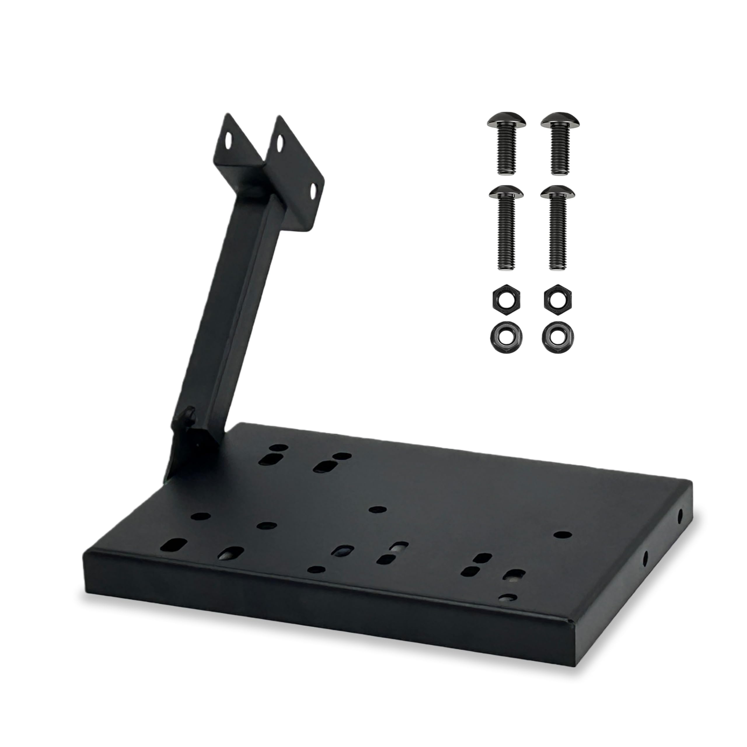 LGIB Gear Shifter & Handbrake Bracket for Racing Wheel Stand - Upgraded Add Handbrake Position, Dual-Side Adjustable Compatible with Most Gaming Simulators