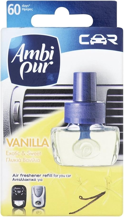 Ambi Pur Car Vanilla Air Freshener Refill 7 ml (Pack of 3) Amazon.co