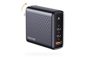 VOLTME 140W USB C Charger, 3-Port PD 3.1 GaN Laptop Charger Block Fast Charger Compatible with MacBook Pro 16", MacBook Air,i