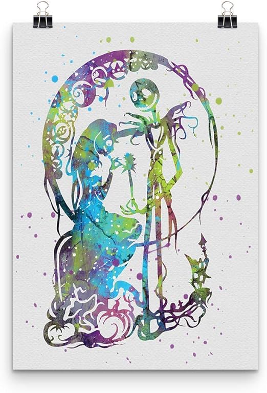 Amazon Com Jack Sally Circle Nightmare Before Christmas Wall Art