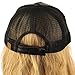 CC Everyday Mesh Trucker Faux Leather Plain Blank Baseball Cap Hat Solid Black