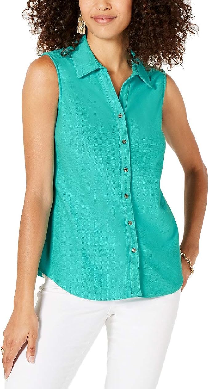 charter club sleeveless tops