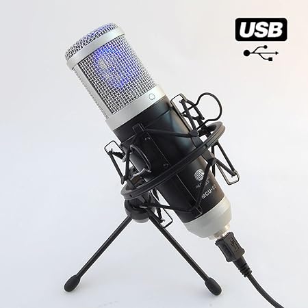 MCU-02 Hi-End USB Studio Kondensatormikrofon Großmembran / Windows Android MAC / Rap Gesang Podcast Instrumente / Kondensator