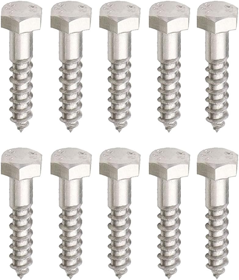 M8 x 80mm Hex Head Coach Screws 10 Pack Amazon.co.uk DIY & Tools