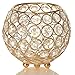 VINCIGANT Gold Decorative Bowl Candle Holders for Wedding Home Decor Dining Room Table Centerpieces,Sparkly Tea Light Candle Holders/Candelabra Vase for Christmas New Year Gifts