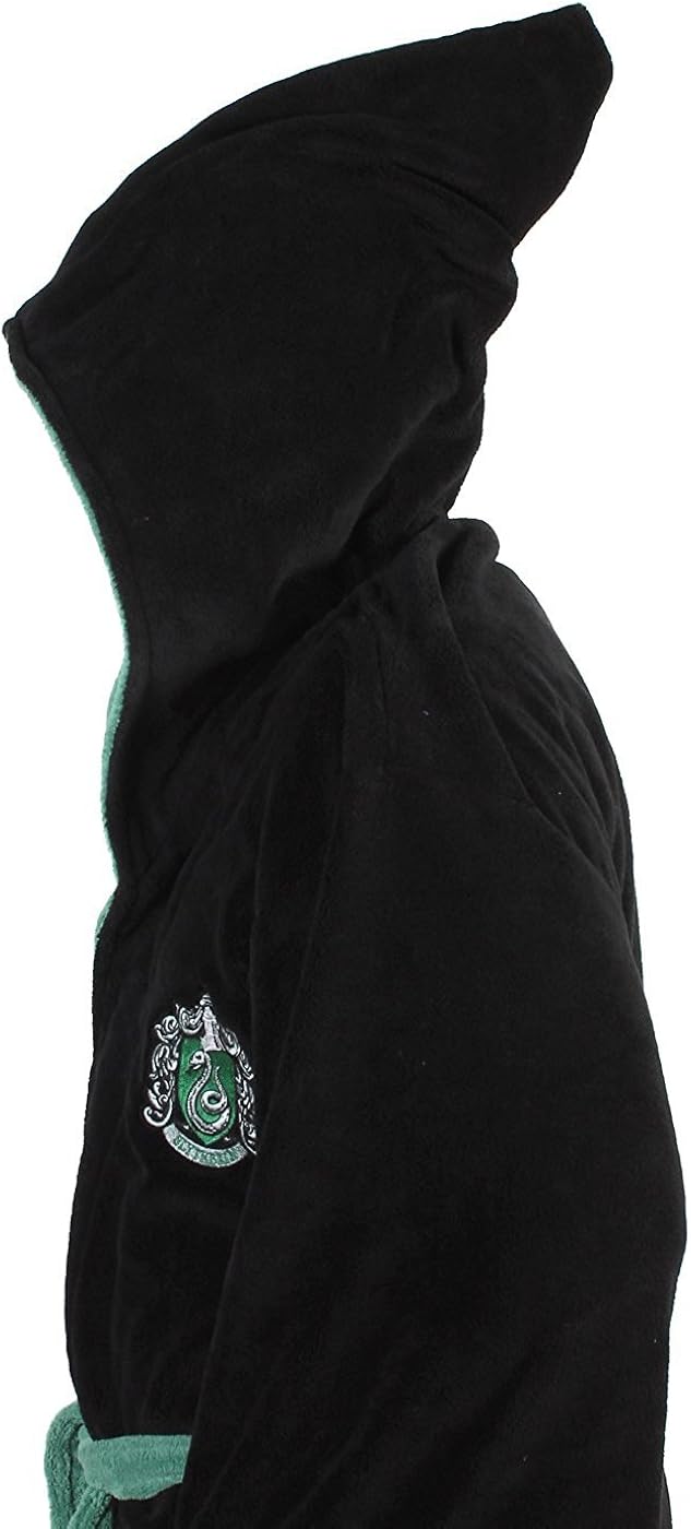 Harry Potter Ravenclaw Adult Fleece Hooded Bathrobe (One Size): Clothing