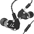 Earbuds Wired RevoNext QT2 in Ear Monitor Triple Driver 2DD+1BA Deep Bass Stereo Sound Professional IEM Headphones for Musici