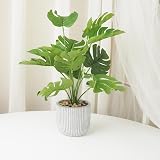 Leixi Artificial Plants Palm Tree in Pot 32cm Office Decor Greenery Leaves view 4