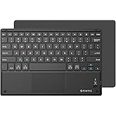 FINTIE Ultrathin Wireless Bluetooth Keyboard with Touchpad for iPad Tablets | For iOS, Samsung Galaxy, Nexus and Other Android and Windows Device, 4mm Slim Design, Built-in Multi-touch Trackpad