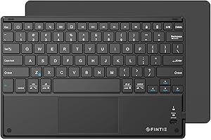 FINTIE Ultrathin 4mm Wireless Bluetooth Keyboard with Built-in Multi-Touch Touchpad for iPad, iPhone, Samsung Galaxy, Nexus, 