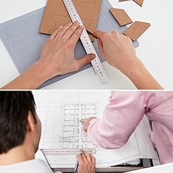 ZZTX Heavy Duty 100% Stainless Steel Ruler Set 12