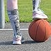 ChalkTalkSPORTS Athletic Half Cushioned Crew Socks | Mid Calf | Basketball Superelite | Camo Gray