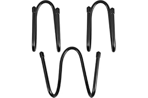 SILENRADAWN 3pcs Wall Mount Rolling Pin Holder Rack with Screw Fixing Hooks, Kitchen Storage Organizer