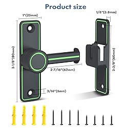 XOOL Luminous Barn Door Lock Latch, 90 & 180 Degree