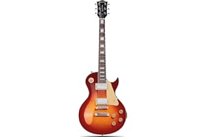 Leo Jaymz SC Series Electric Guitar – Mahogany Body, Laurel Fingerboard, Dual Humbuckers, Tune-O-Matic Bridge, C Neck, 18:1 Tuners (Cherry Sunburst)