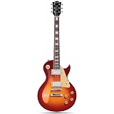 Leo Jaymz SC Series Electric Guitar – Mahogany Body, Laurel Fingerboard, Dual Humbuckers, Tune-O-Matic Bridge, C Neck, 18:1 Tuners (Cherry Sunburst)