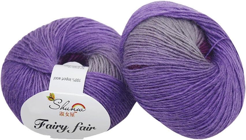 Clearance Sale !! Knitting Yarn, Colorful Bulky Chunky Yarn Acrylic & Wool Soft Crochet Yarn for Crochet, Knitting & Crafting -Machine Washable, Light Worsted (A)