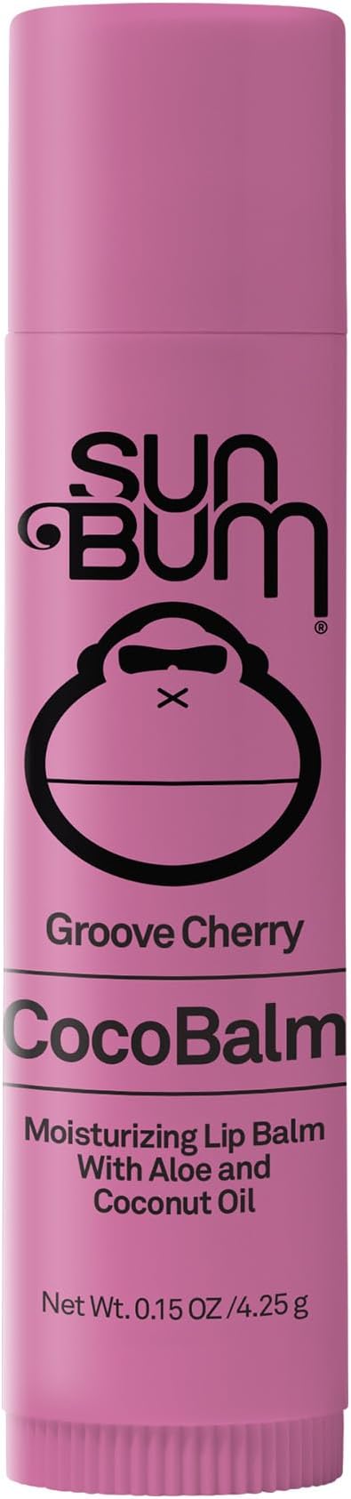 Sun Bum Coco Balm Lip Balm Hydrating Aloe Coconut Oil Cherry 4.25g