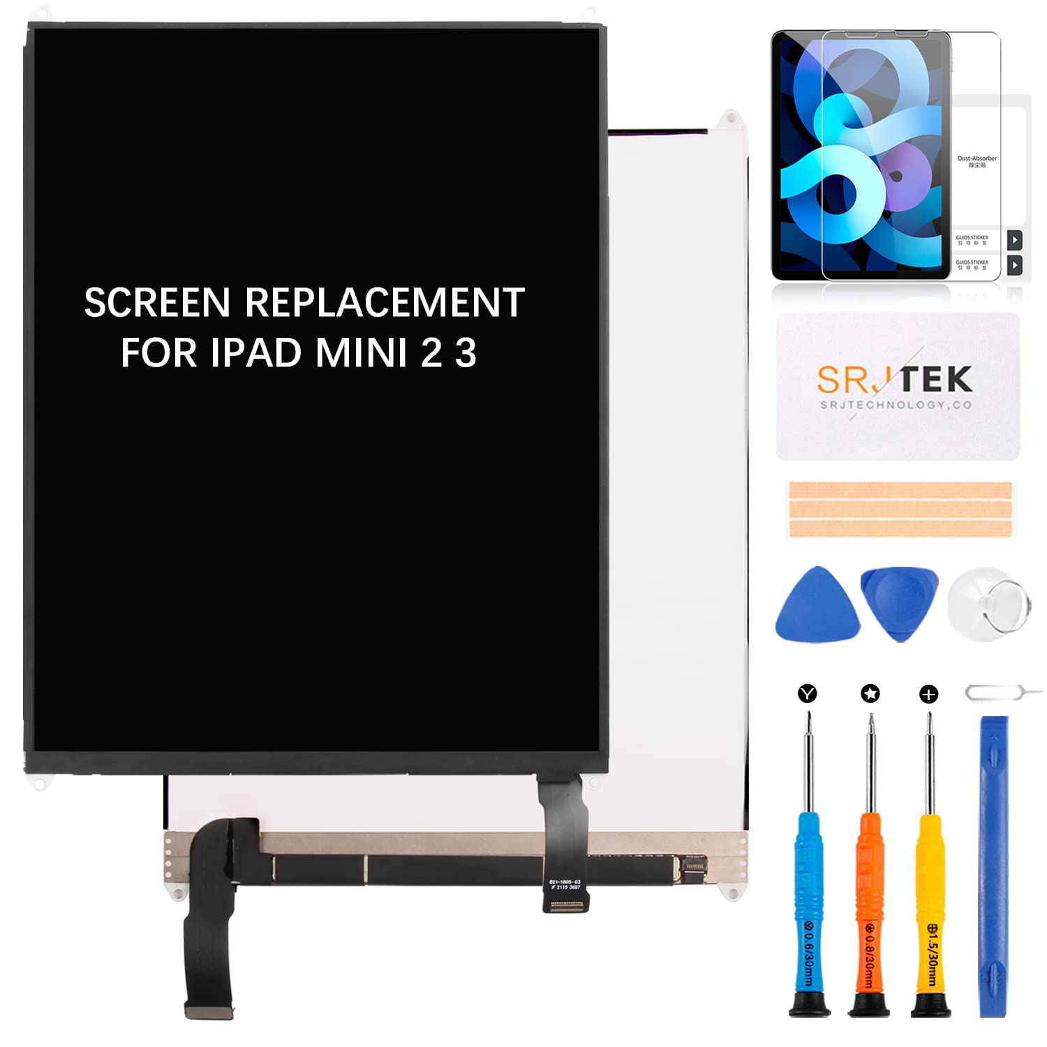 For IPad Mini 2/3 LCD Display For IPad Mini 2/3 A1489 A1490 Screen Replacement For IPad Mini 2/3 A1491 A1599 A1560 LCD Screen Assembly Repair Kits (Only LCD)