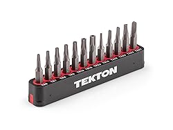 TEKTON 4 mm Tamper Star/Triangle Bit Set with