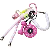 Dexprosy Y2K Designer Rope Keychain Bag Charms Purse, Dumbbell & Barbell Gym Pendant,Gifts for Women Fitness Enthusiasts