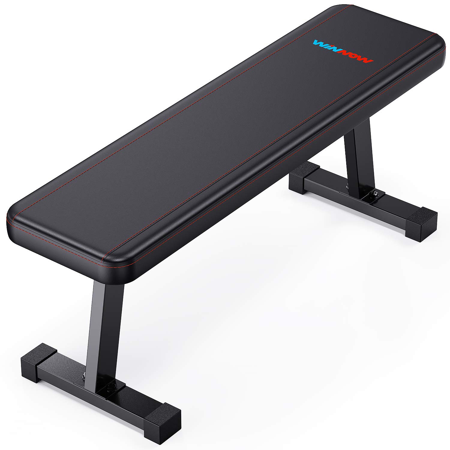 WINNOW ウェイトベンチ ダンベル トレーニングベンチフラットベンチ Abs 腹部 筋トレ ベンチ 多機能フラットベンチ, スペース節約設計- 家庭用商品画像