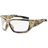 Ergodyne Skullerz Baldr Safety Glasses- Kryptek Highlander Brown Camo Frame, Clear Lens