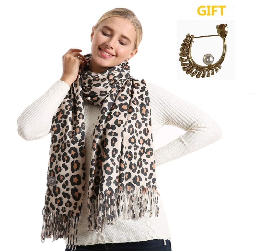 Women's Winter Leopard Scarf With Tassels Animal Print Oversized Premium Fashion Shawl Wrap Scarves ... Women's Winter Leopard Scarf With Tassels Animal Print Oversized Premium Fashion Shawl Wrap Scarves ...