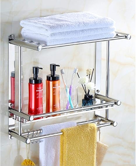 IUYJVR Toallero, Barra de Toalla múltiple, Estante para Toallas de