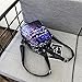 NEW! ZOMUSARGirls Shining Sequin Bling Mini Backpack Leather Purse Women Backpack Leather Cross Body Bag (Blue)