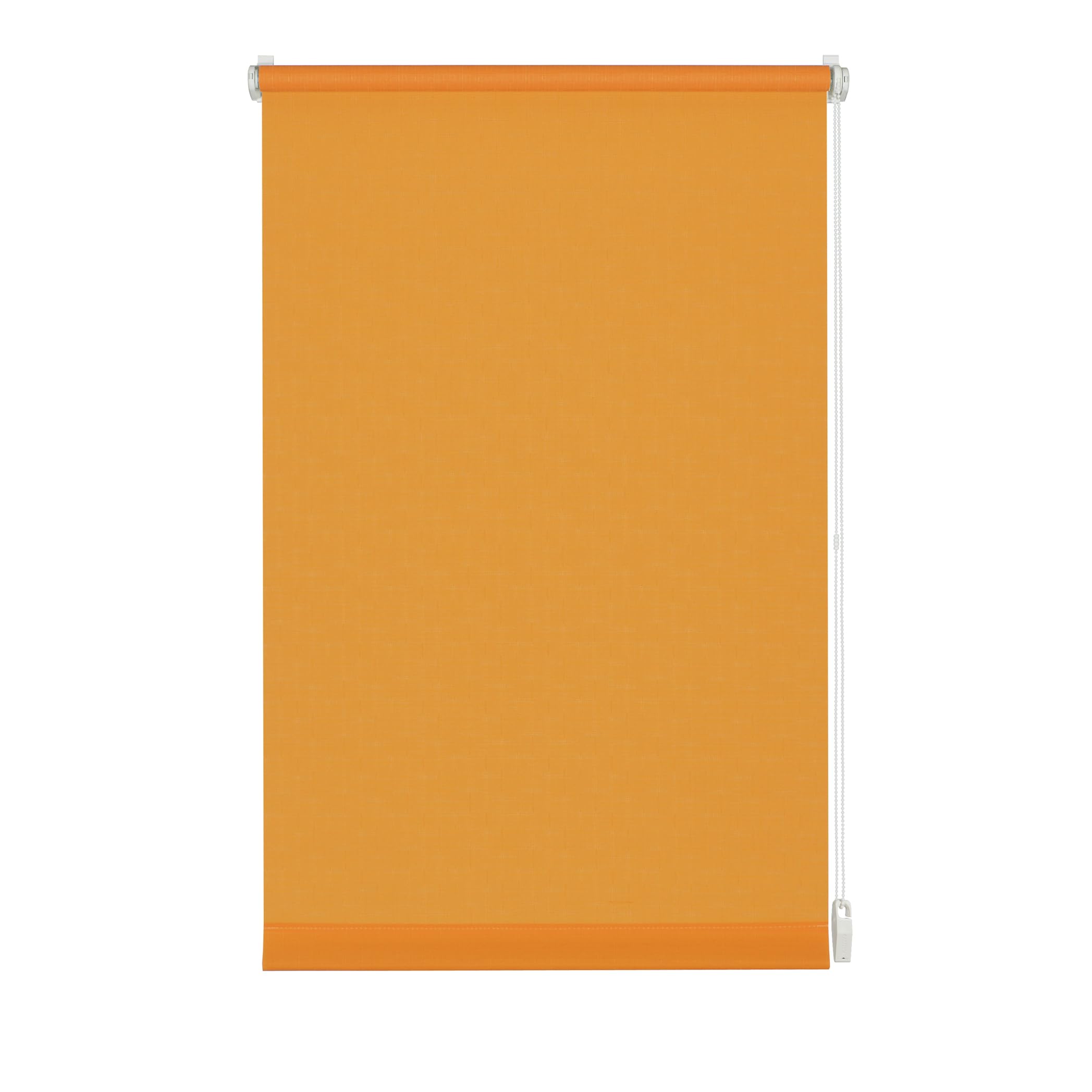 Gardinia Roller Blind for Clamping or Gluing, Daylight Roller Blind, Opaque, Mounting Kit Included, EASYFIX Roller Blind Plain, Orange, 90 x 210 cm (WxH)