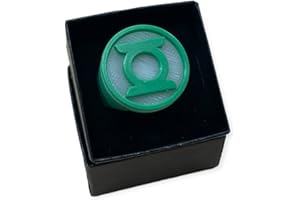 TECHCONNEXT 3D Printed Green Lantern Power Ring | Green Willpower Ring | Green Lantern Corp Ring | Glow in the Dark