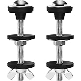2PCS Universal Toilet Seat Bolts Kit, Heavy Duty Toilet Tank Bolts Replacement, Waterproof Stainless Steel Toilet Seat Screws